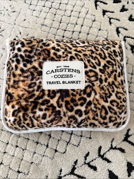 Other - Leopard Print Travel Blanket